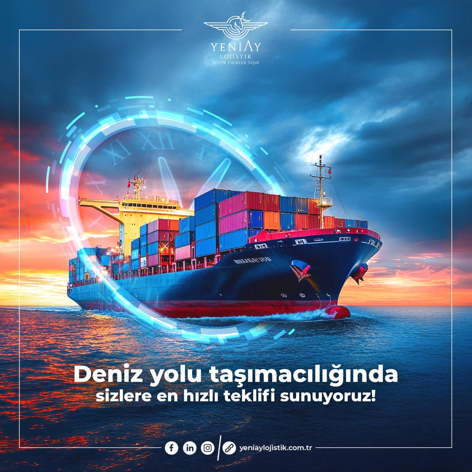 Deniz yolu taşımacılığında sizlere en hızlı teklifi sunuyoruz