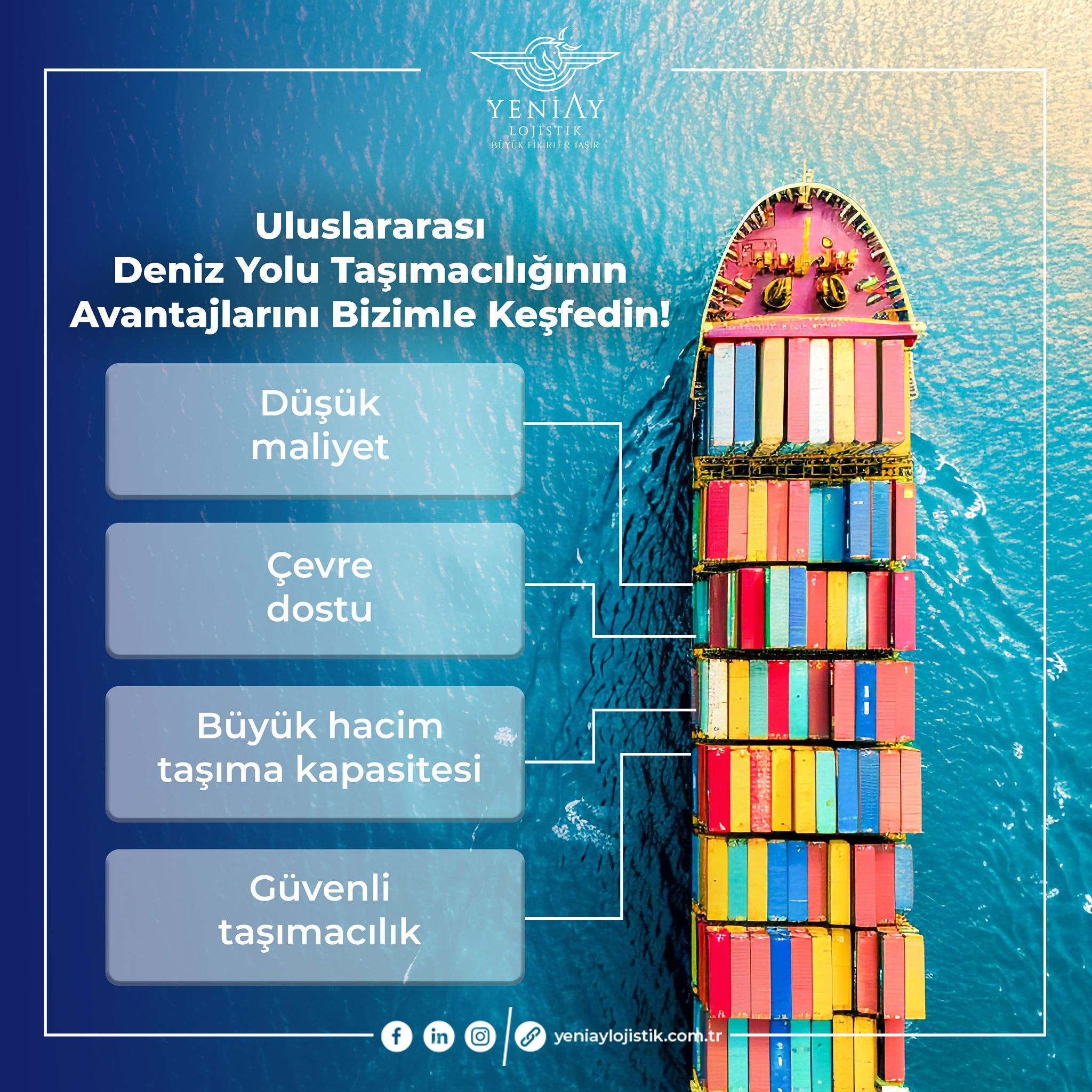 Uluslararası Deniz Yolu Taşımacılığının Avantajını Bizimle Keşfedin